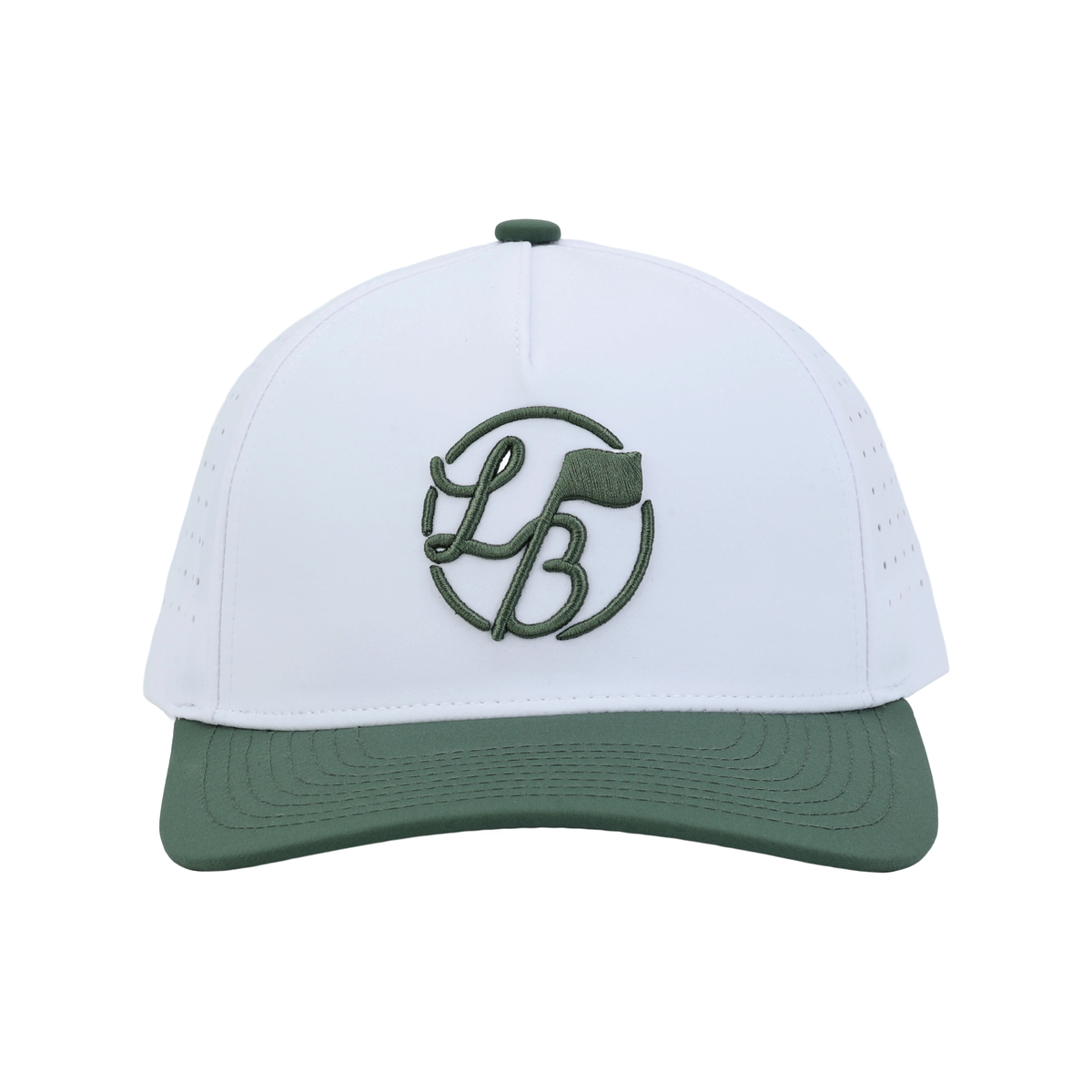 LB Fairway Hat - White/Forest